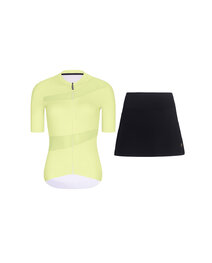RIVANELLE short jersey and skirt - GLAMOR - black/yellow
